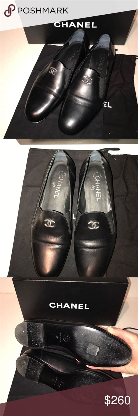 chanel tweed loafers|real real chanel loafers.